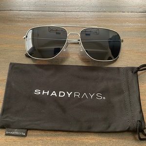 ShadyRays aviator sunglasses! Brand new, Polarized blue tinted lenses